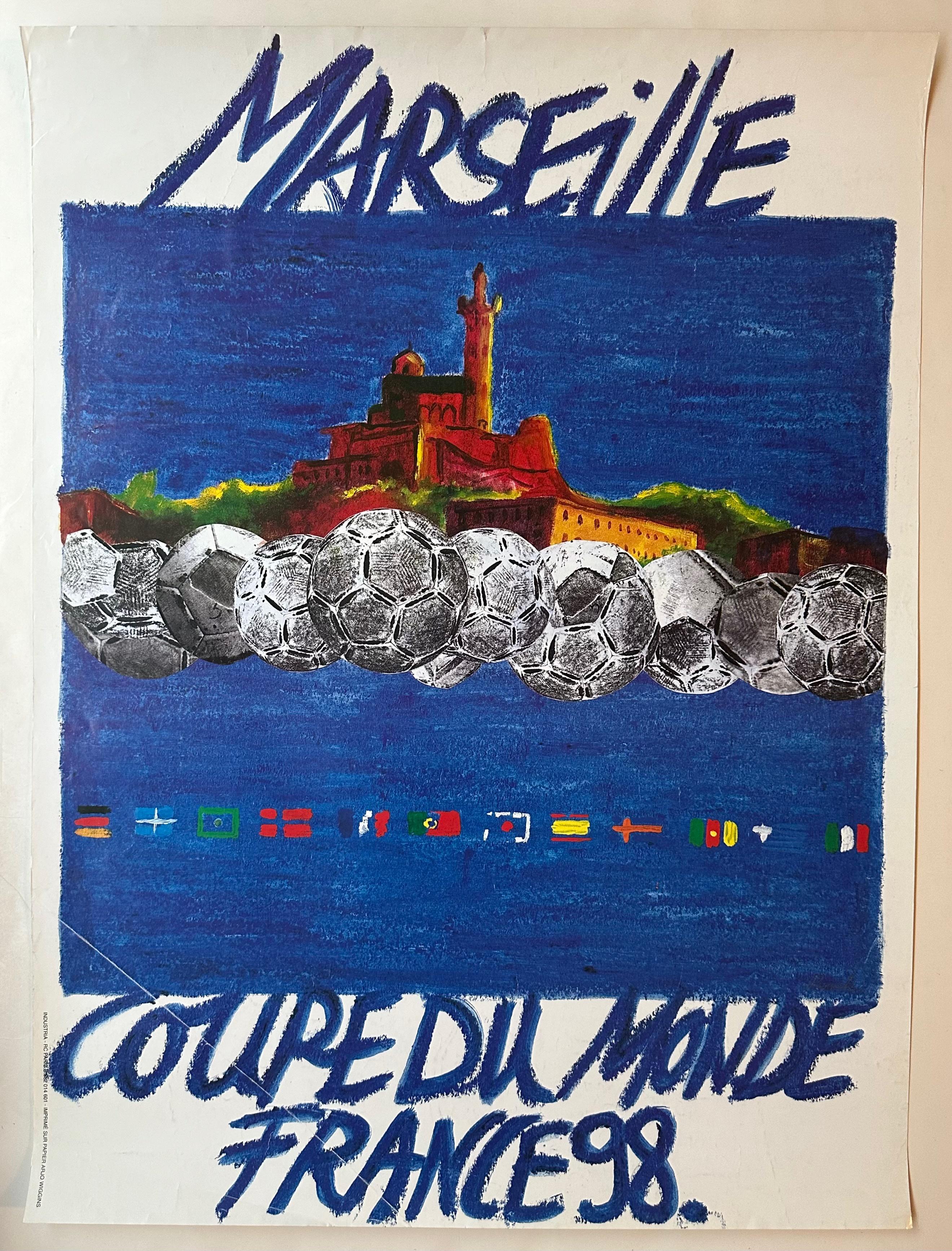1998 World Cup Marseille Poster