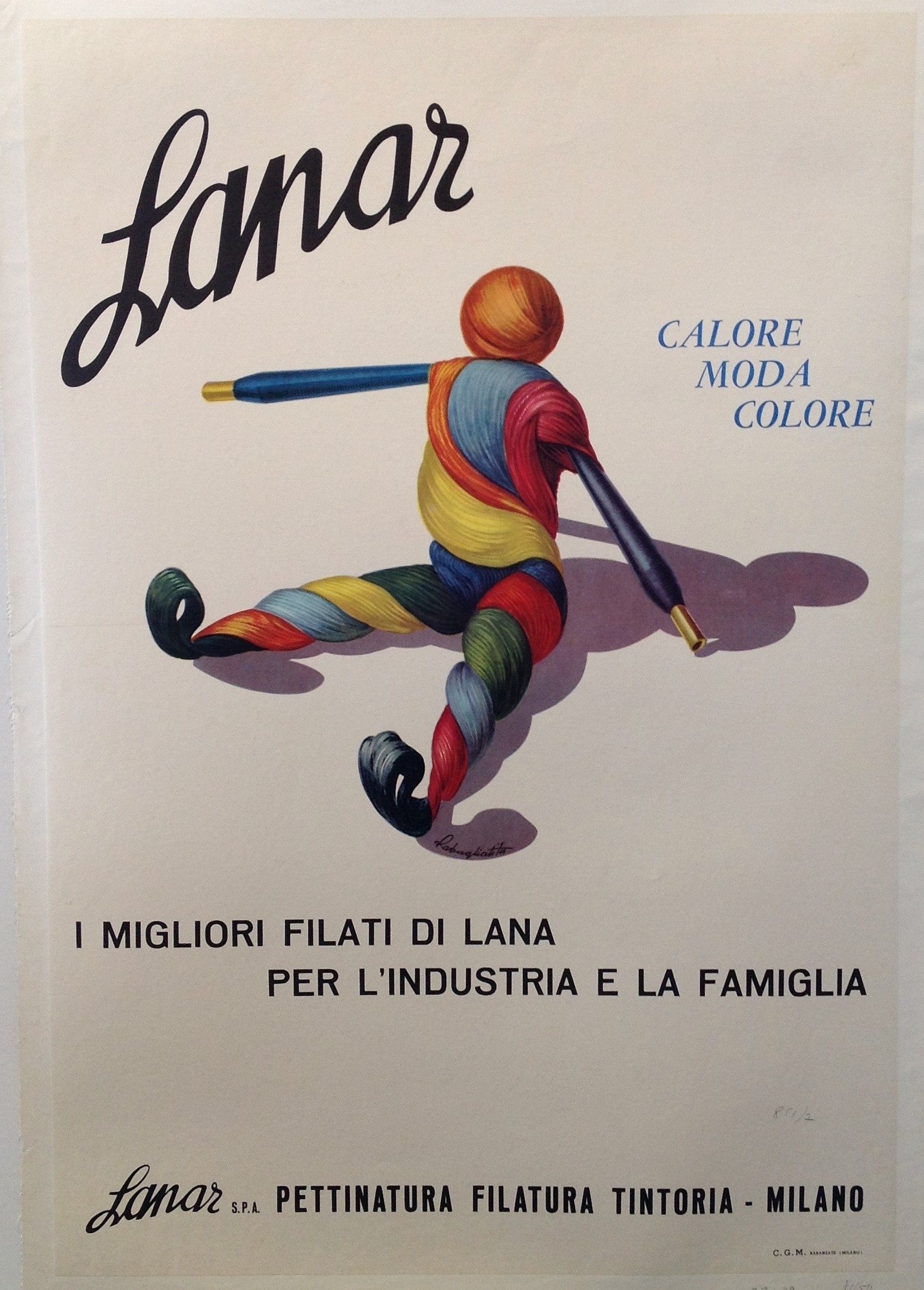 Lanar I Migliori Filati di Lana Per L'Industria e La Famiglia – Poster  Museum