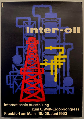 Link to  inter-oil Internationale Ausstellung PosterGermany, c. 1963  Product