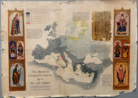 Link to The Spread of Christianity up to the 14th Century PosterU.S.A, 1947 Product