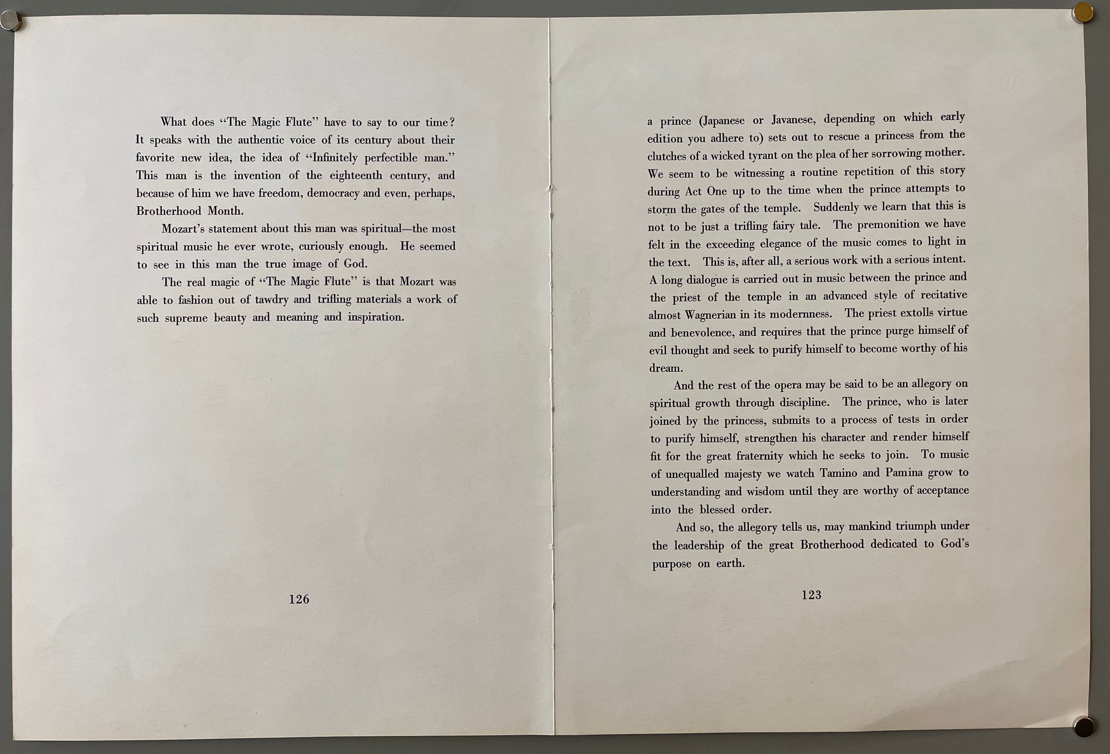 a commentary on the Magic Flute excerpt