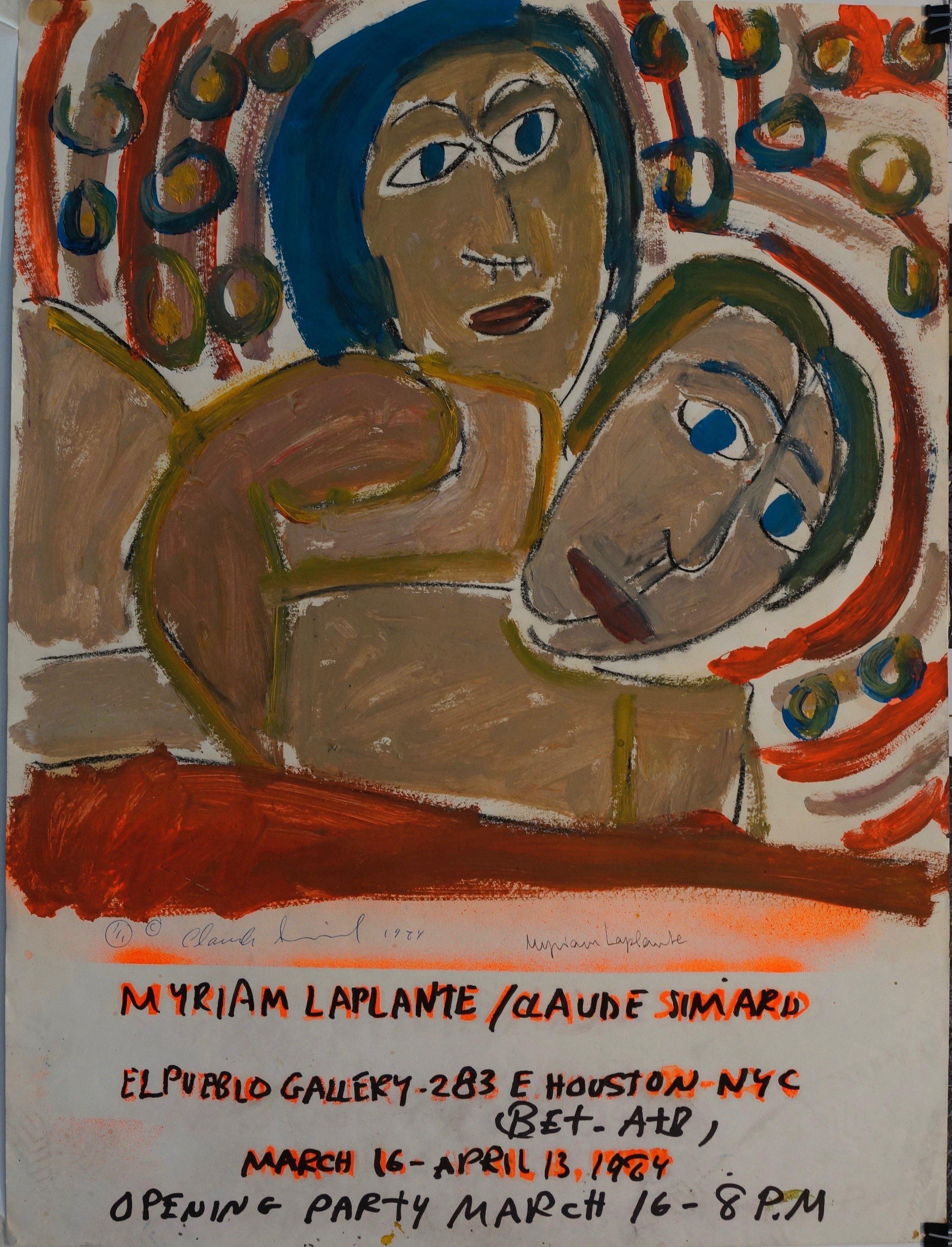 Myriam Laplante & Claude Simard Painting "Love" - Poster Museum