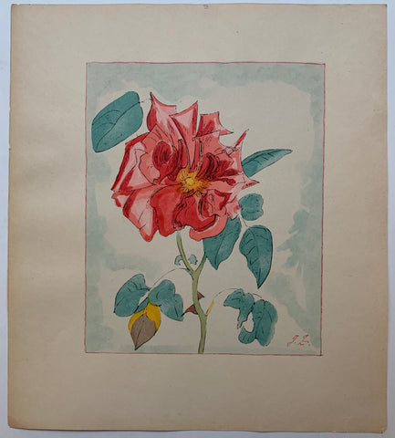 Link to  Red Flower #08 ✓J.Z, c. 1930  Product