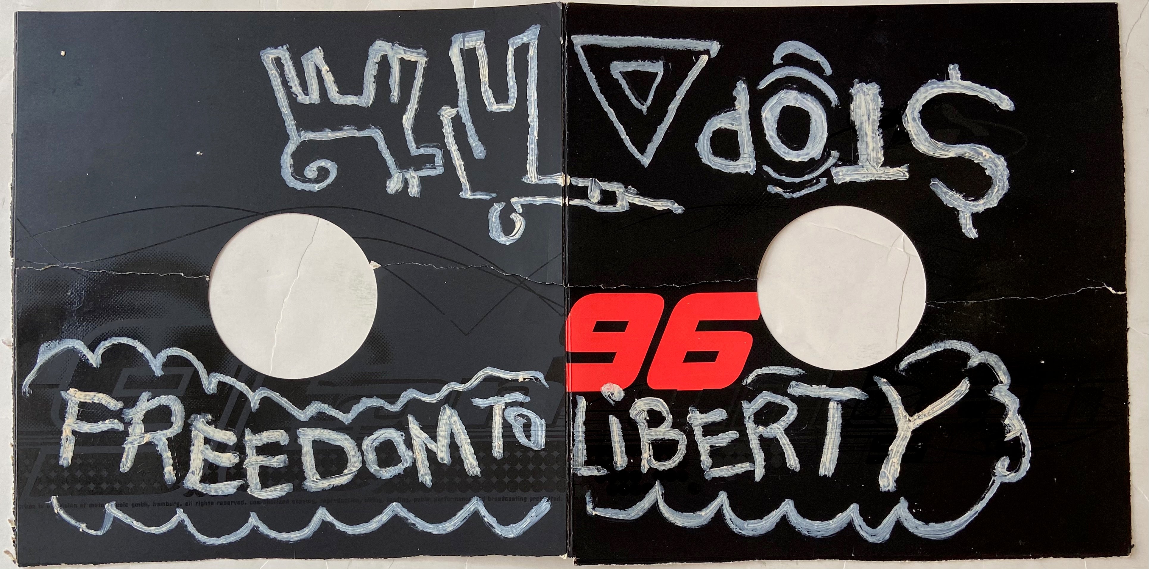 Freedom to Liberty Recycled Painting