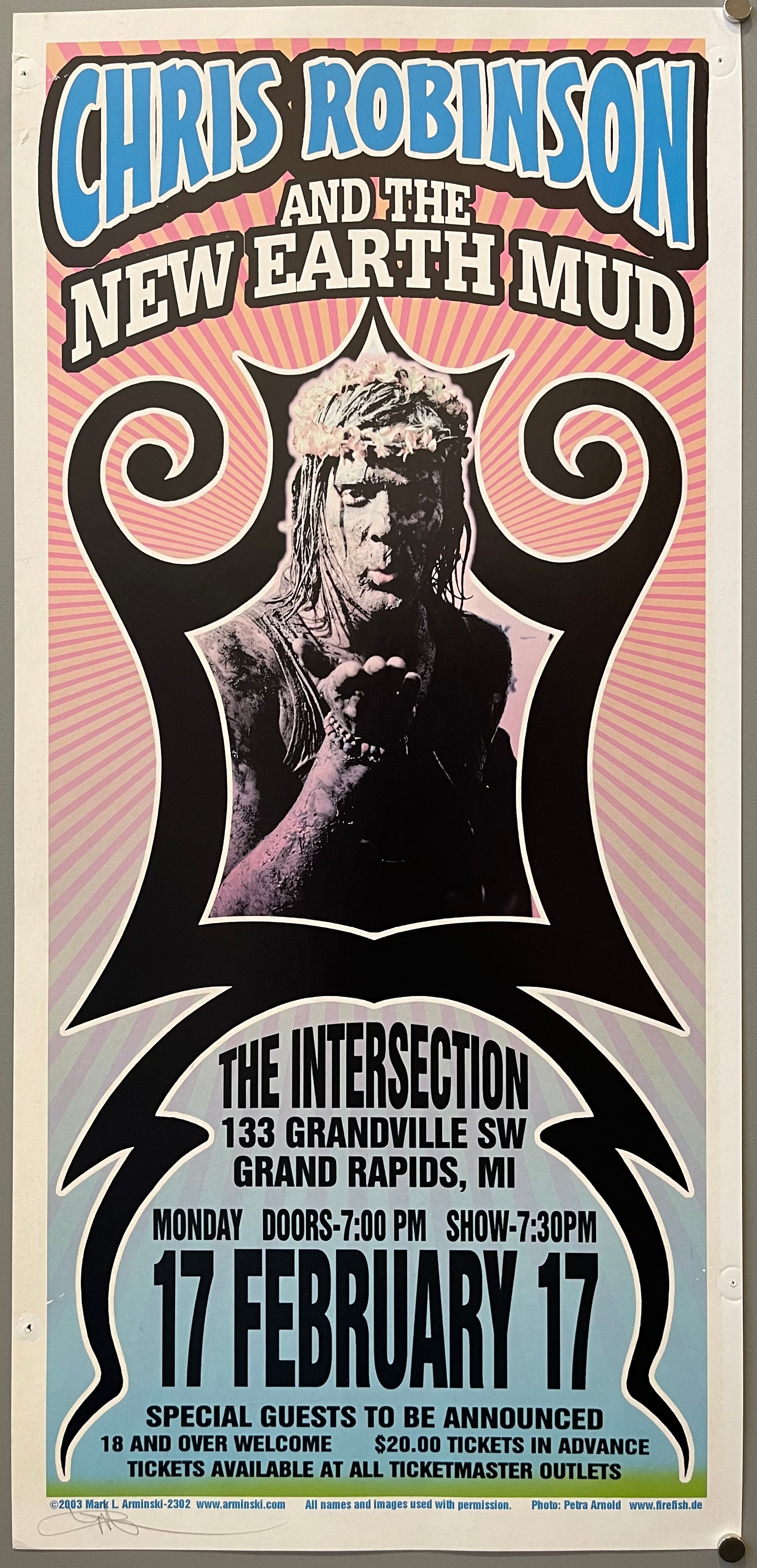 Chris Robinson and the New Earth Mud Poster