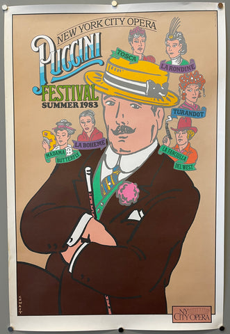 Link to  New York City Opera Puccini PosterU.S.A., 1983  Product