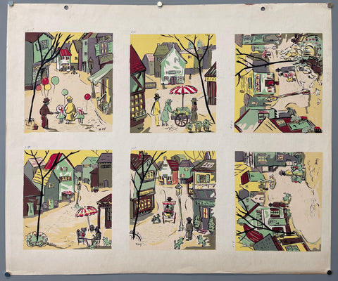 Link to  Village Vignettes PrintU.S.A., c. 1955  Product