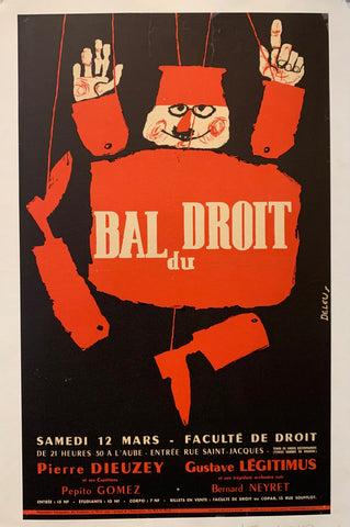 Link to  Bal du Droit PosterFrance, c. 1950  Product