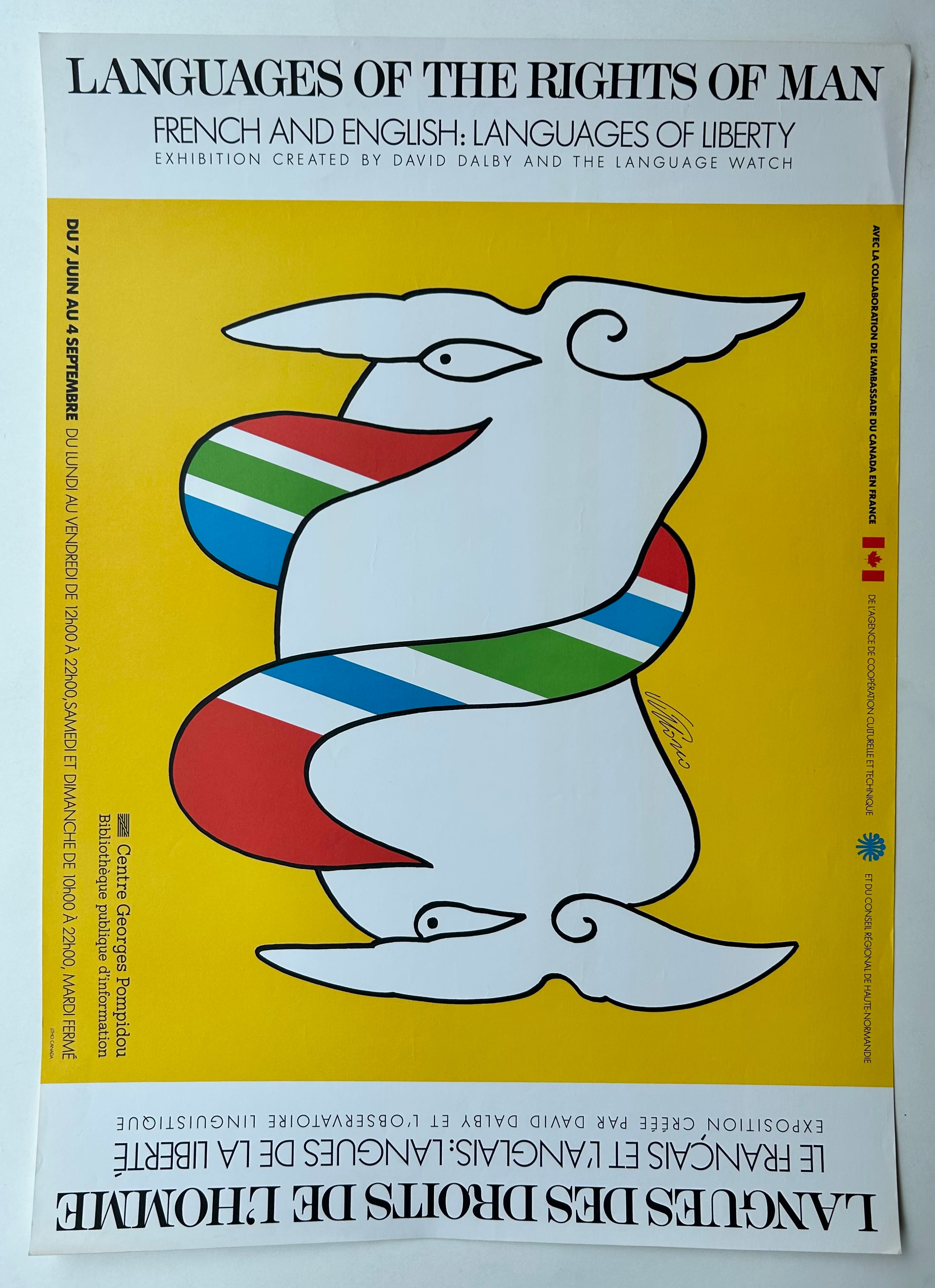 Languages Of The Rights Of Man Poster