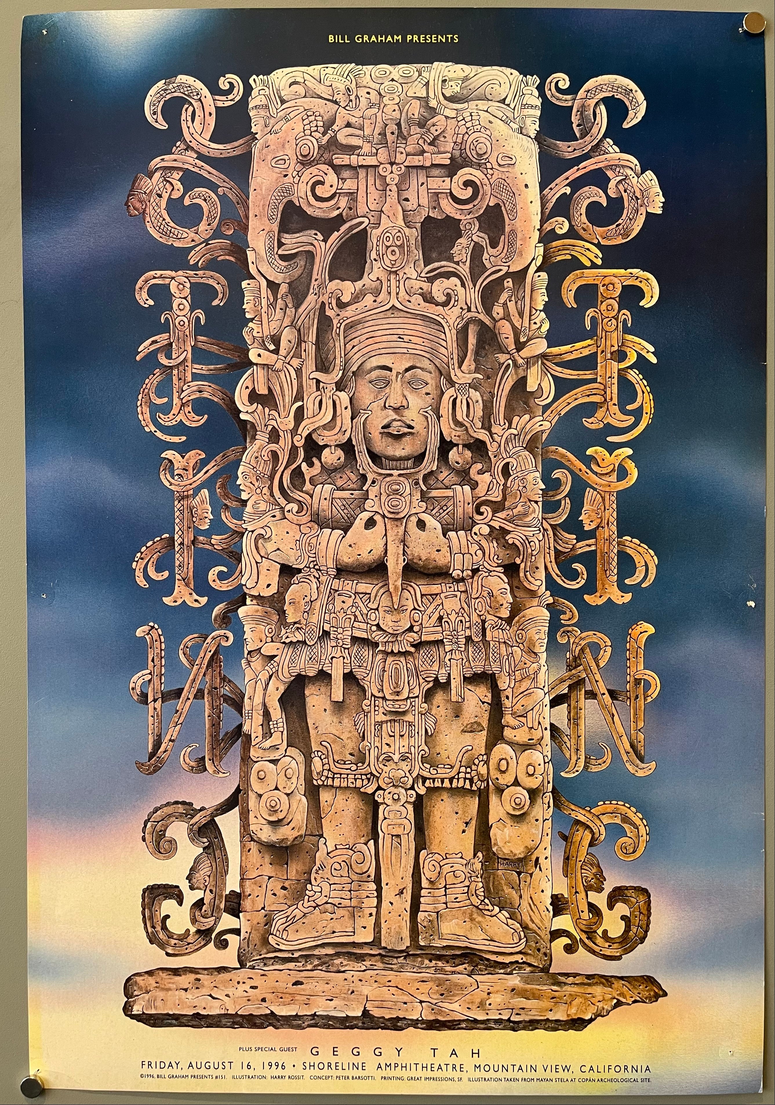 poster of a rock carving illustration