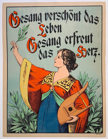 Link to Gesang verschönt das Leben Gesang erfreut das HerzGermany, C. 1910 Product