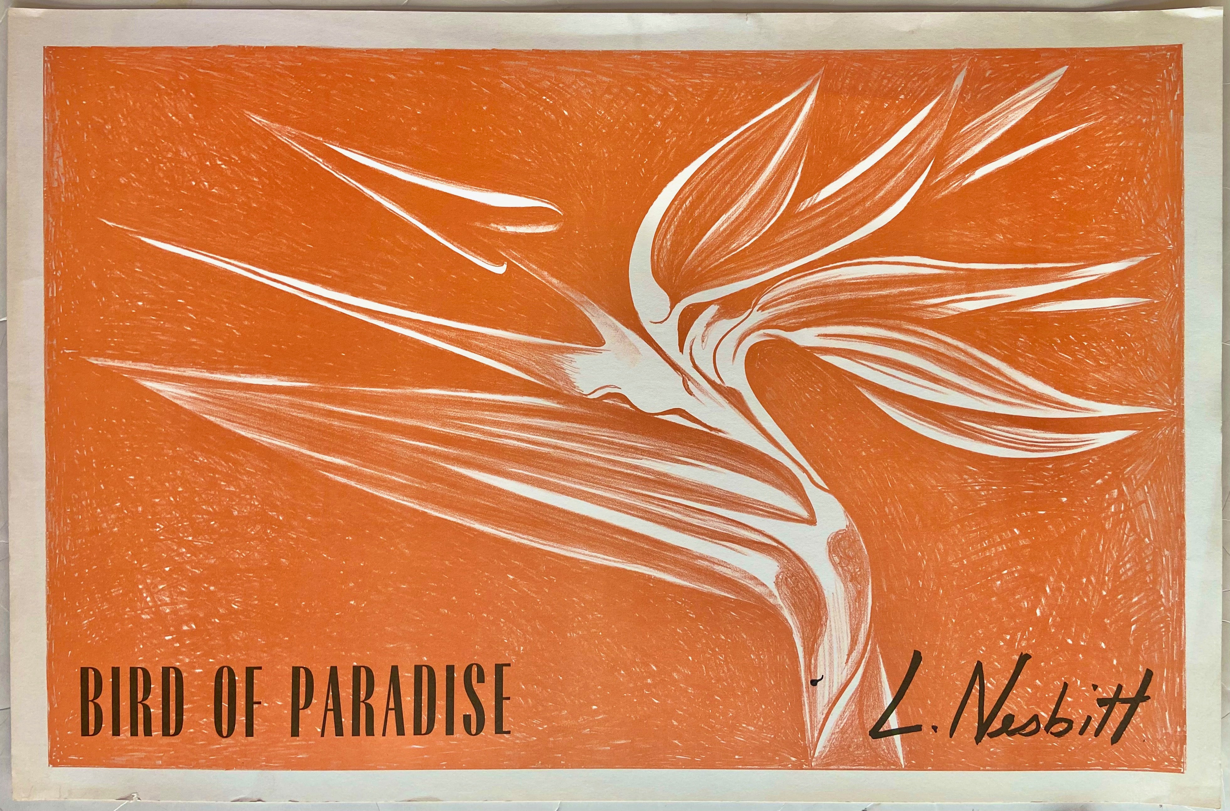poster of a bird of paradise