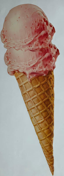 Strawberry Ice Cream Double Scoop – Poster Museum