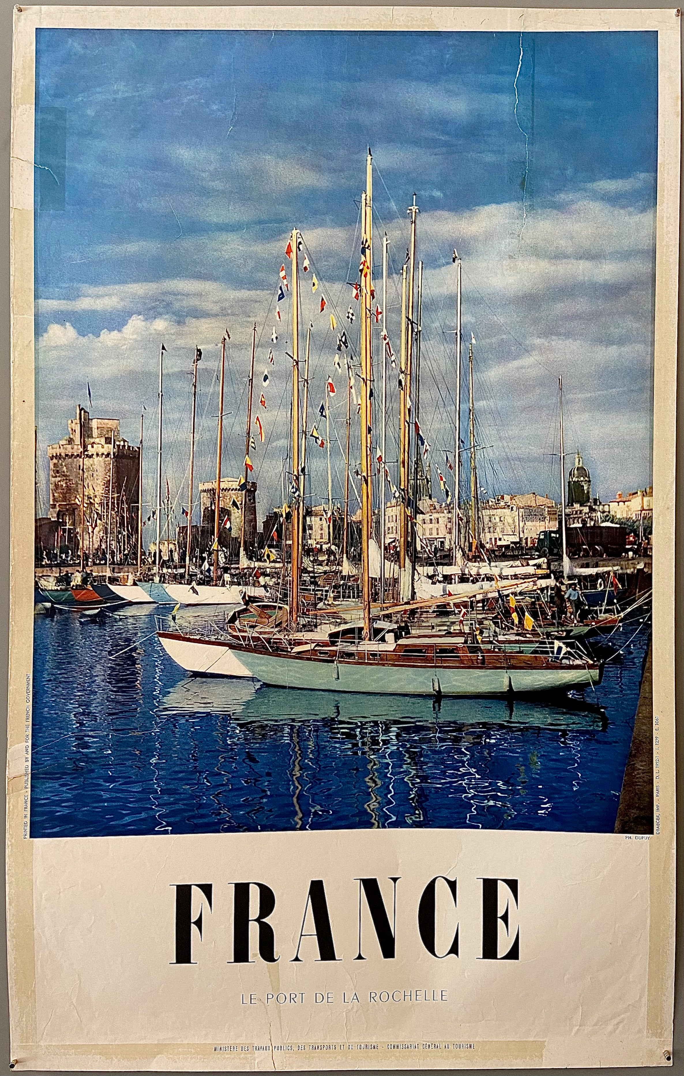 poster of sailboats in la Rochelle