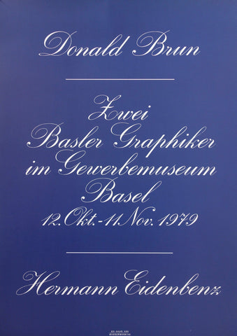 Link to Donald Brun Livei Basler Graphiker im Gewerbemuseum BaselSwitzerland, 1979 Product