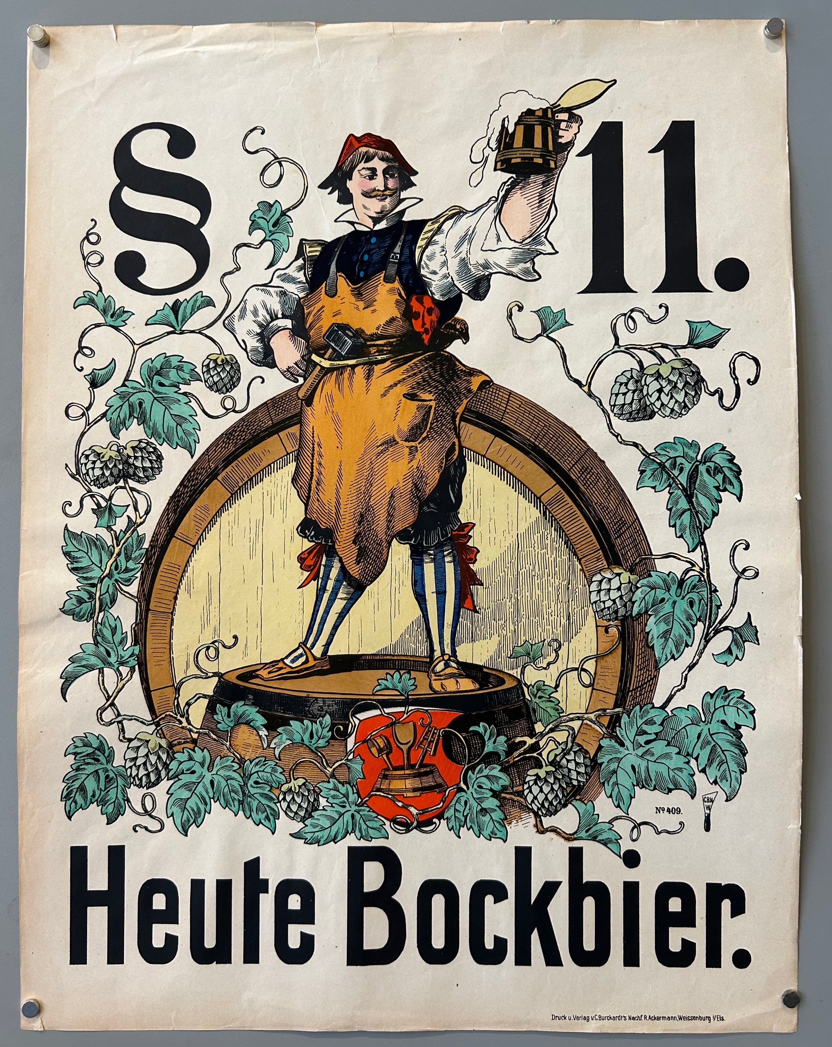 Heute Bockbier Weissenburg Lithograph #29
