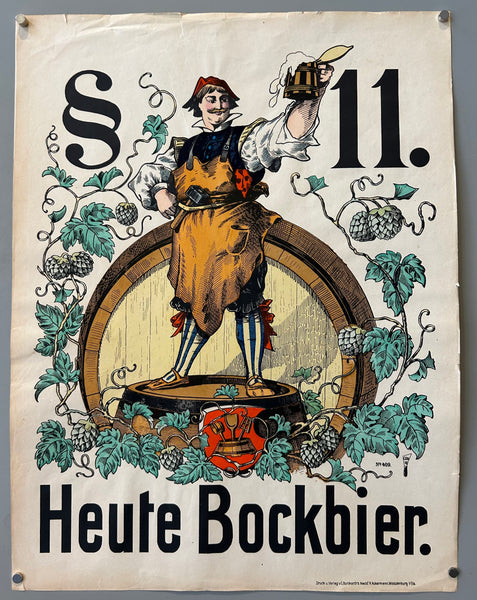 Heute Bockbier Weissenburg Lithograph #29 – Poster Museum