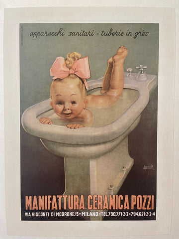 Link to  Manifattura Cermaica Pozzi PosterItaly c. 1940s  Product