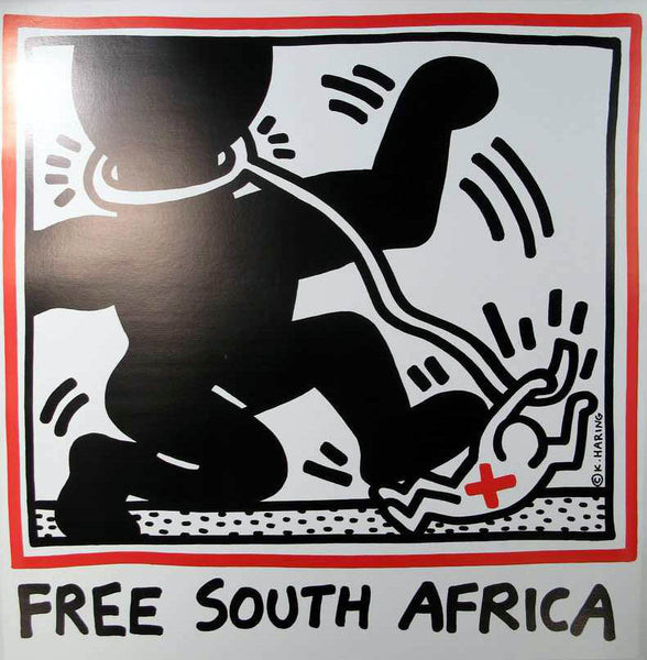 Apartheid/ウィレム/ポスター haring.free.south.africa.48x48