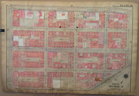 Link to NYC Bronx Map - Part of Section 8, Dyckman Theatre, Tenth Ave & Sherman AveU.S.A c. 1921 Product