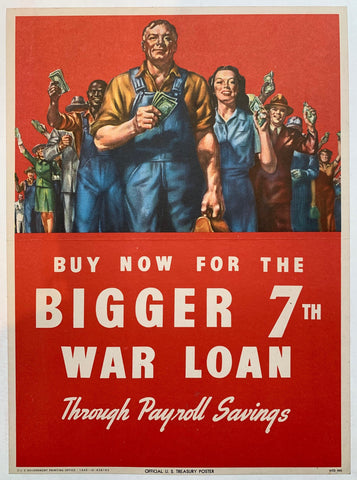 Link to Buy Now for the Bigger 7th War Loan Through Payroll Savings.USA, 1944 Product