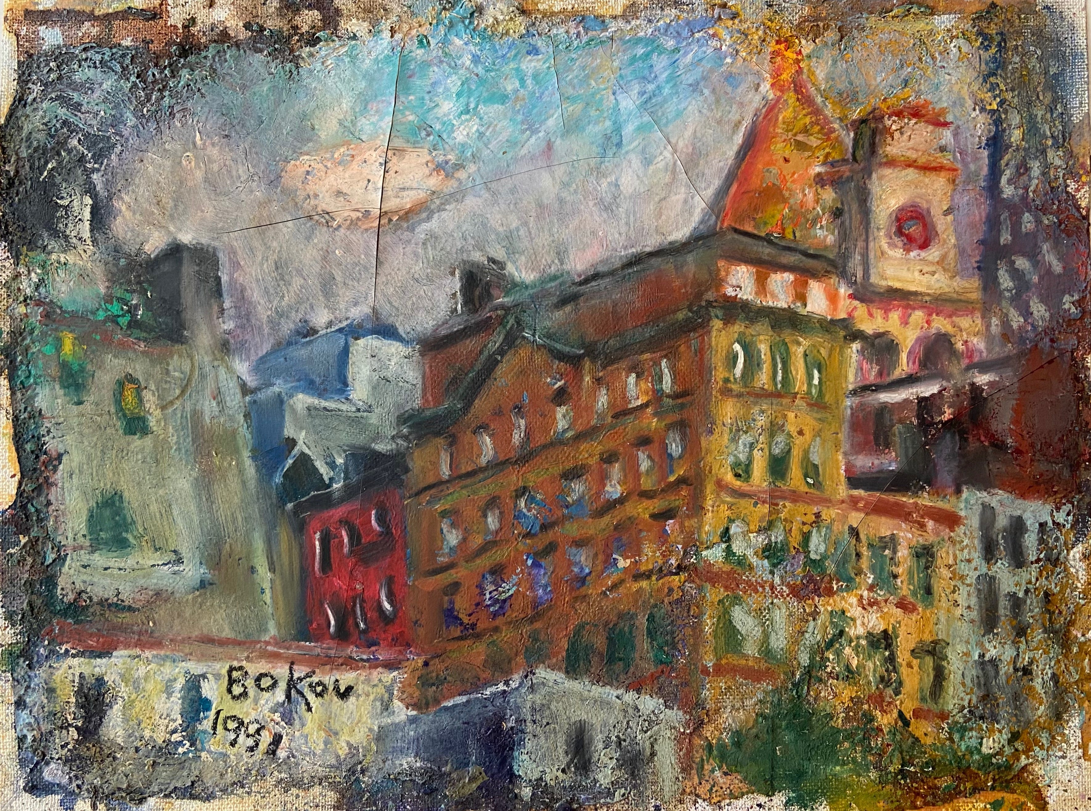 Konstantin Bokov painting of the city