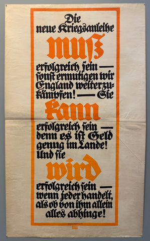 Link to  World War I Die neue Kriegsanleihe PosterGermany, c. 1918  Product