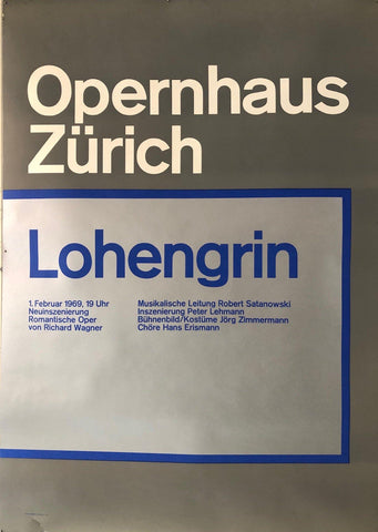 Link to  Opernhaus Zürich "Lohengrin"Switzerland, 1969  Product