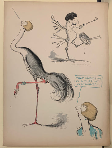 Link to  Sem - "That Lovely Bird is a 'Heron' Certainly!..."France, C. 1890  Product