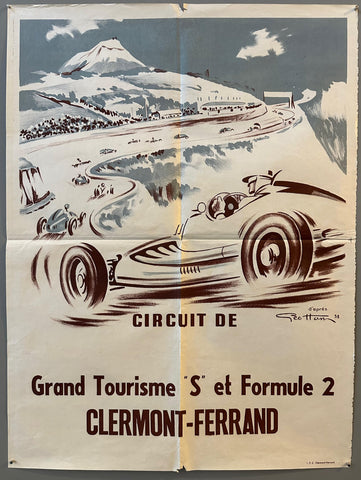 Link to  Circuit de Montagne d'Auvergne Concept Art PosterFrance, 1958  Product