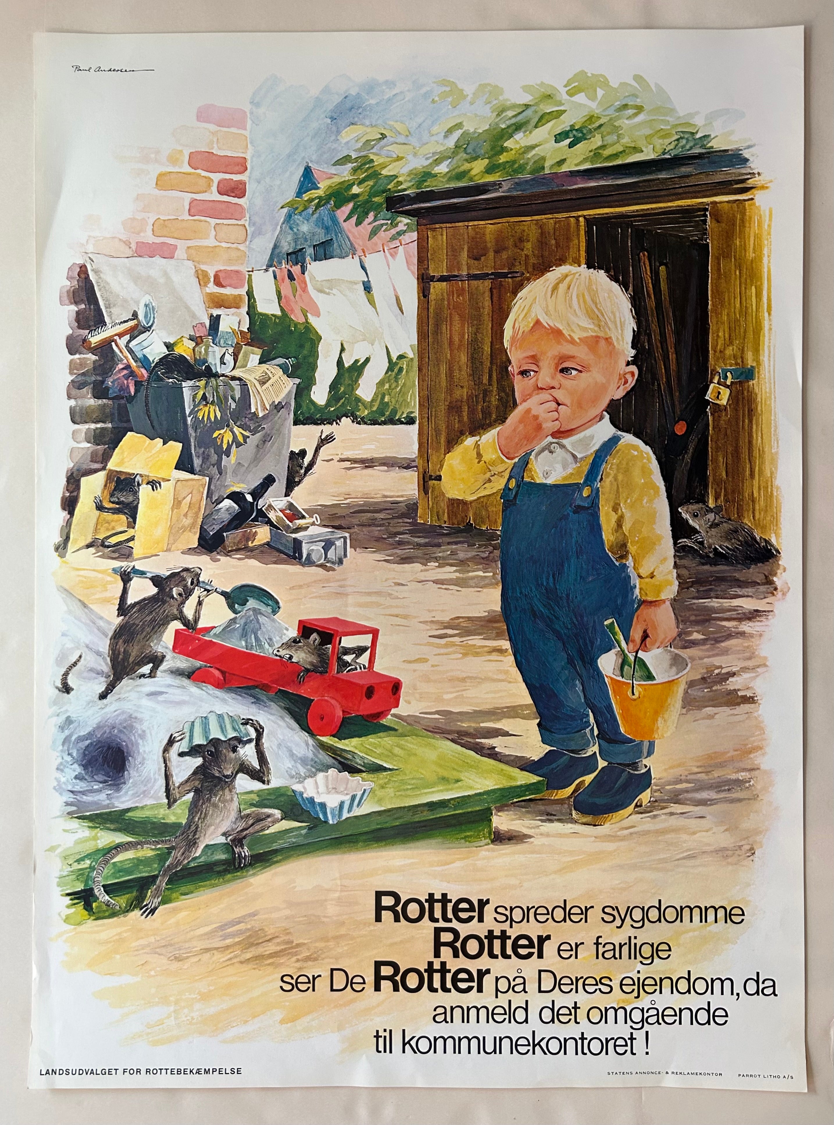 Rotter Spreder Sygdomme Poster