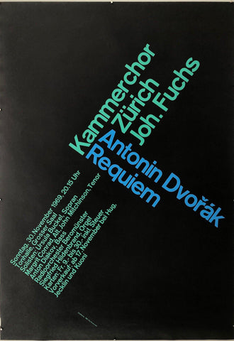 Link to  Kammerchor Zurich Joh. Fuchs "Antonin Dvorak Requiem"Switzerland, 1969  Product