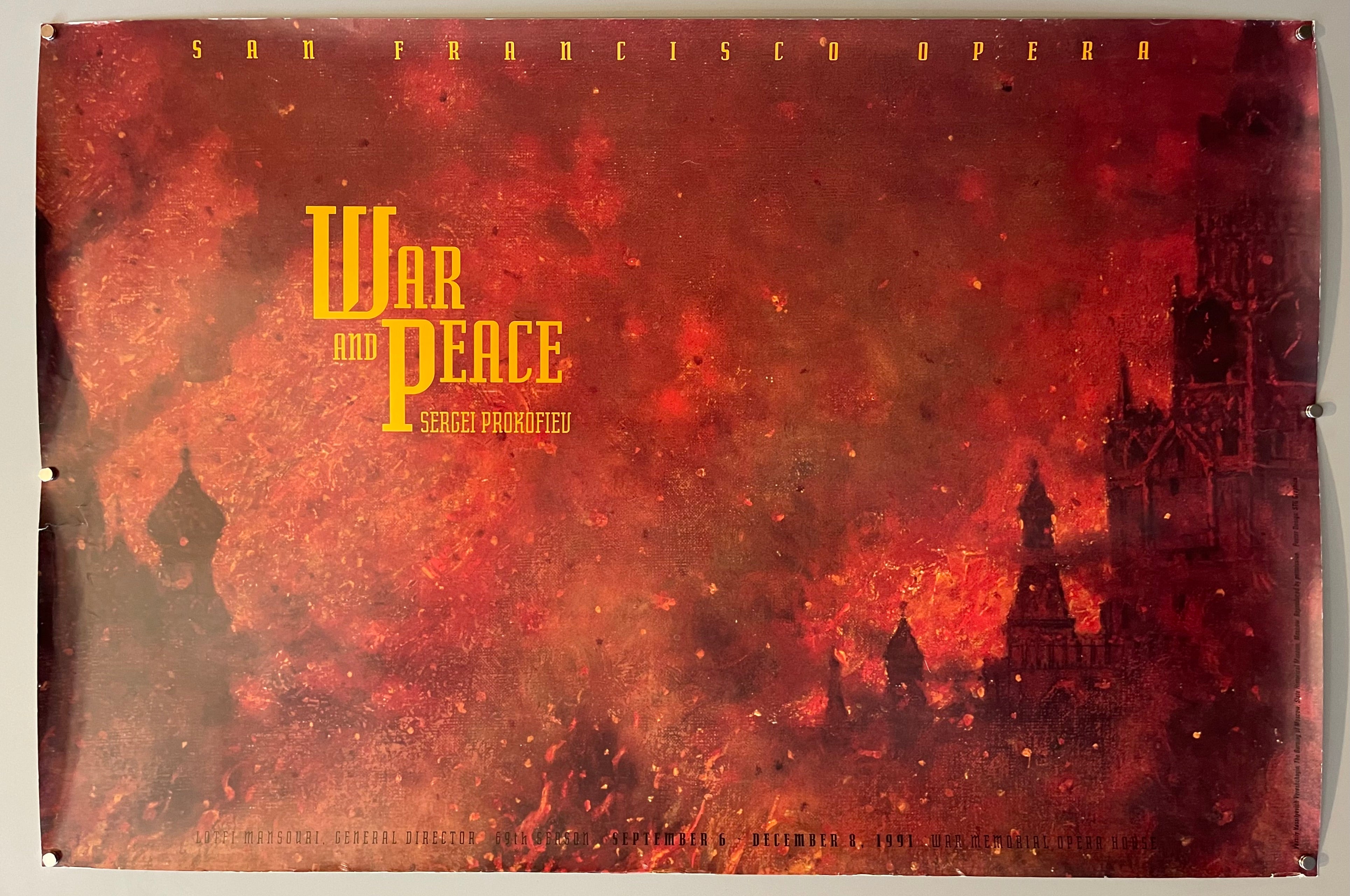 poster of burning Moscow