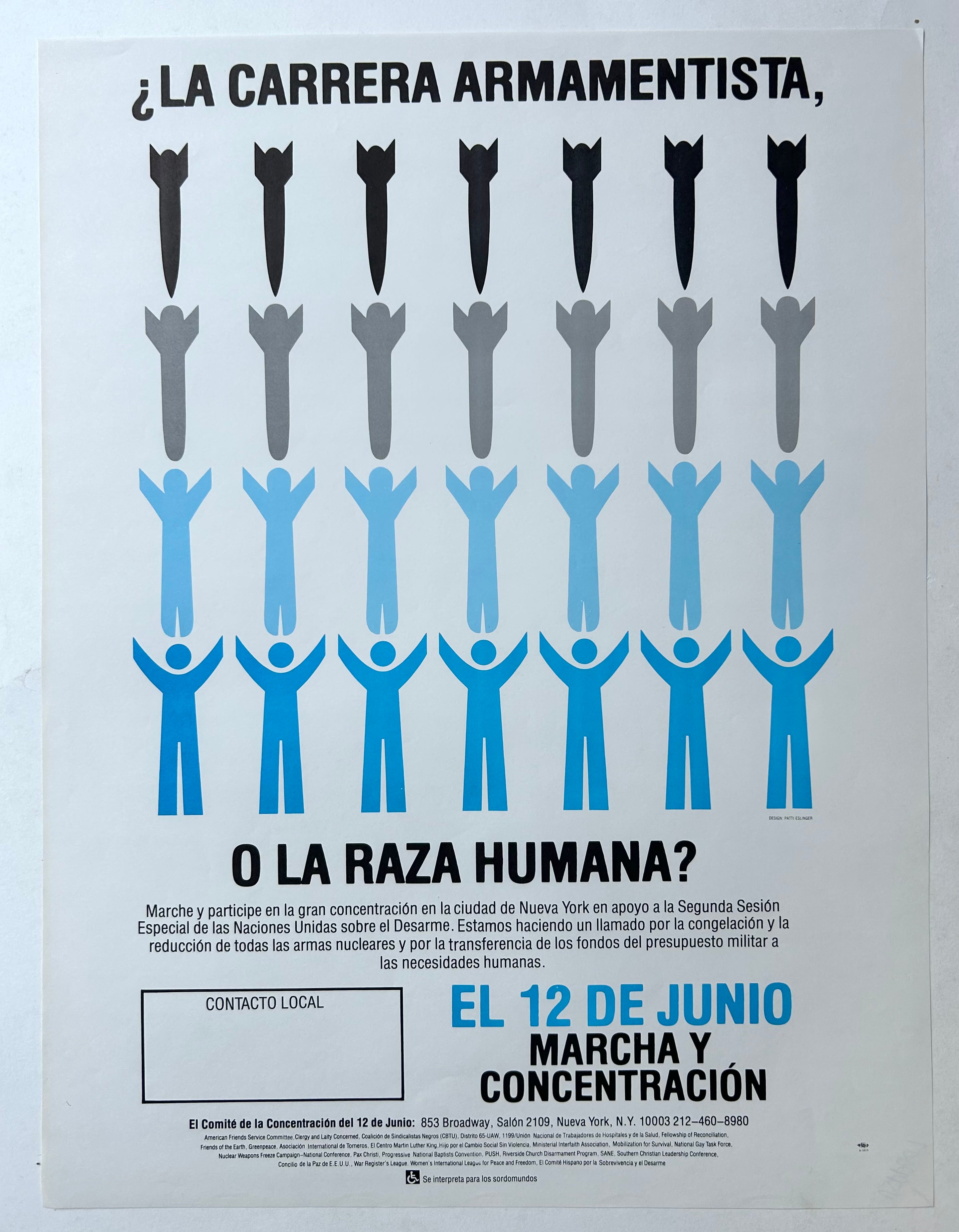 La Carrera Armamentista O La Raza Humana Poster