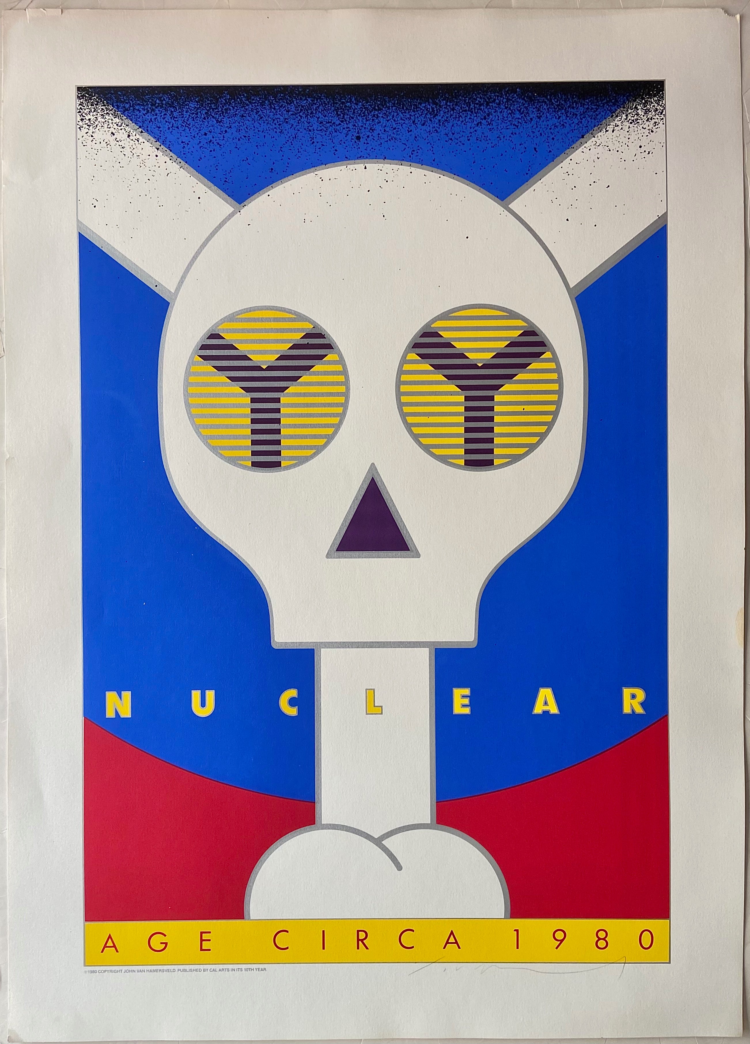 poster of a nuclear symbol
