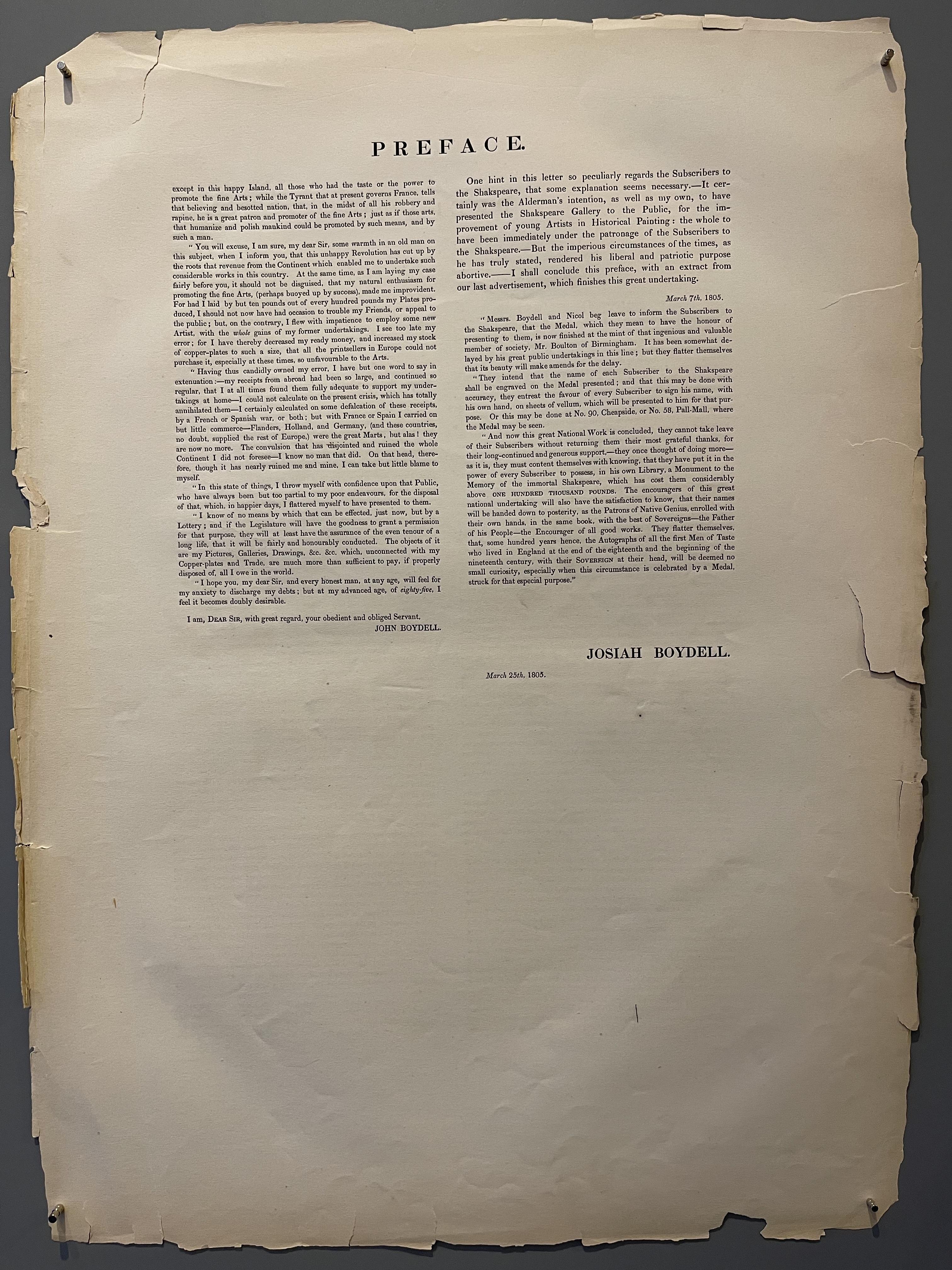 Josiah Boydell Preface and Dedication to Works #002