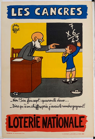 Link to Loterie Nationale: "Student Learning Math"France, C. 1955 Product
