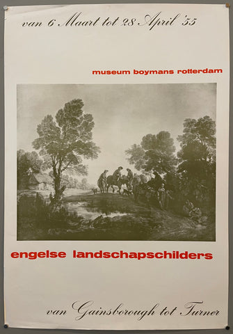 Link to  Museum Boymans Rotterdam Engelse Landschapschilders PosterThe Netherlands, 1955  Product