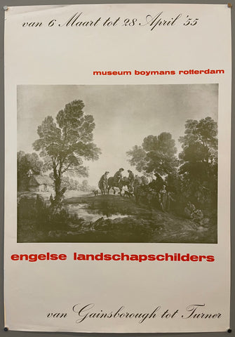Link to Museum Boymans Rotterdam Engelse Landschapschilders PosterThe Netherlands, 1955 Product
