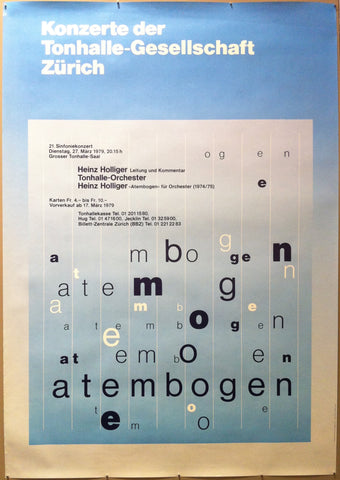 Link to Konzerte der Tonhalle-Gesellschaft ZurichSwitzerland, C. 1979 Product