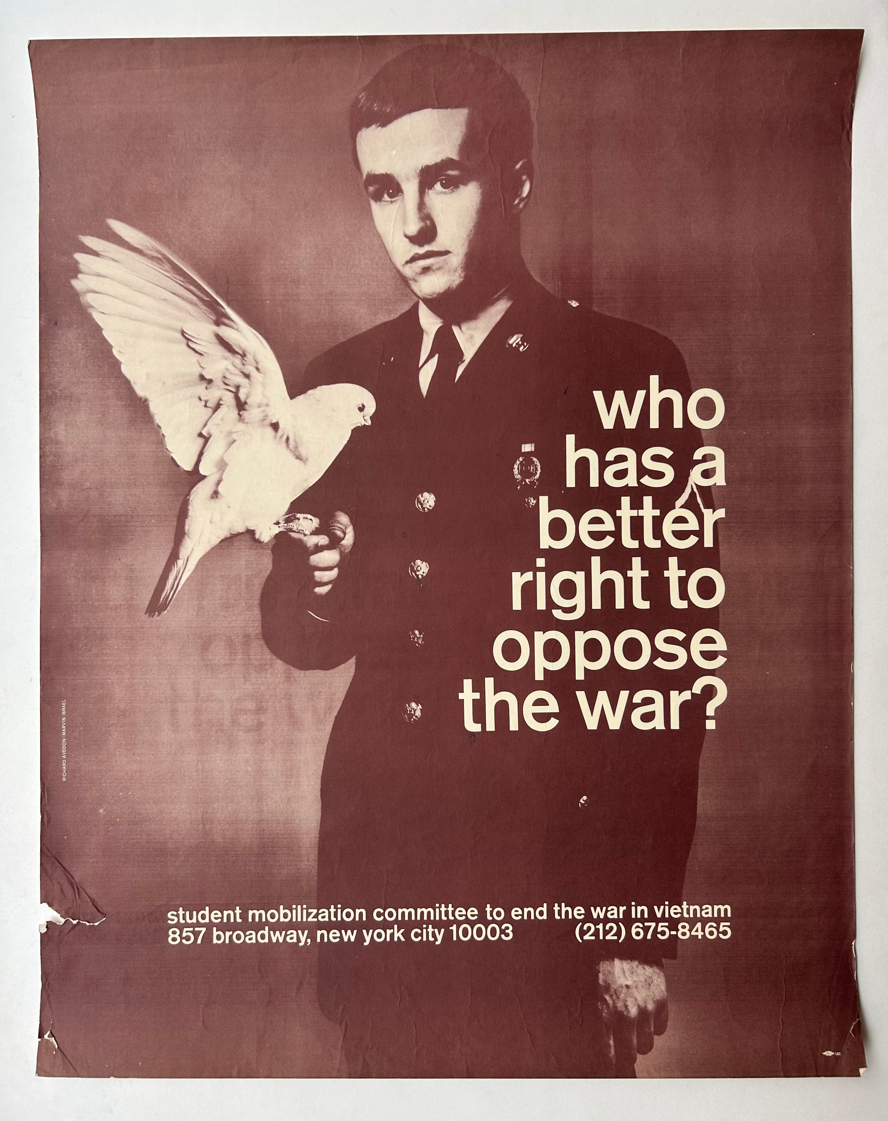 Who Has a Better Right to Oppose the War Poster