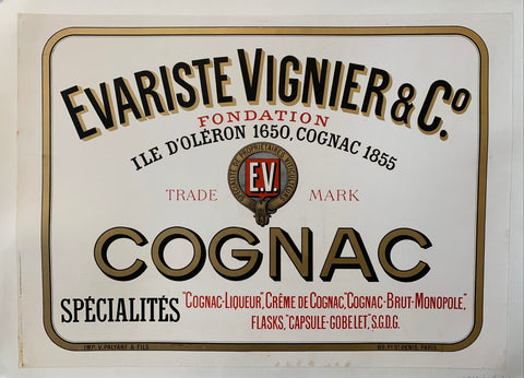 Link to  Cognac Evariste Vignier & Co. PosterFrance, 1899  Product