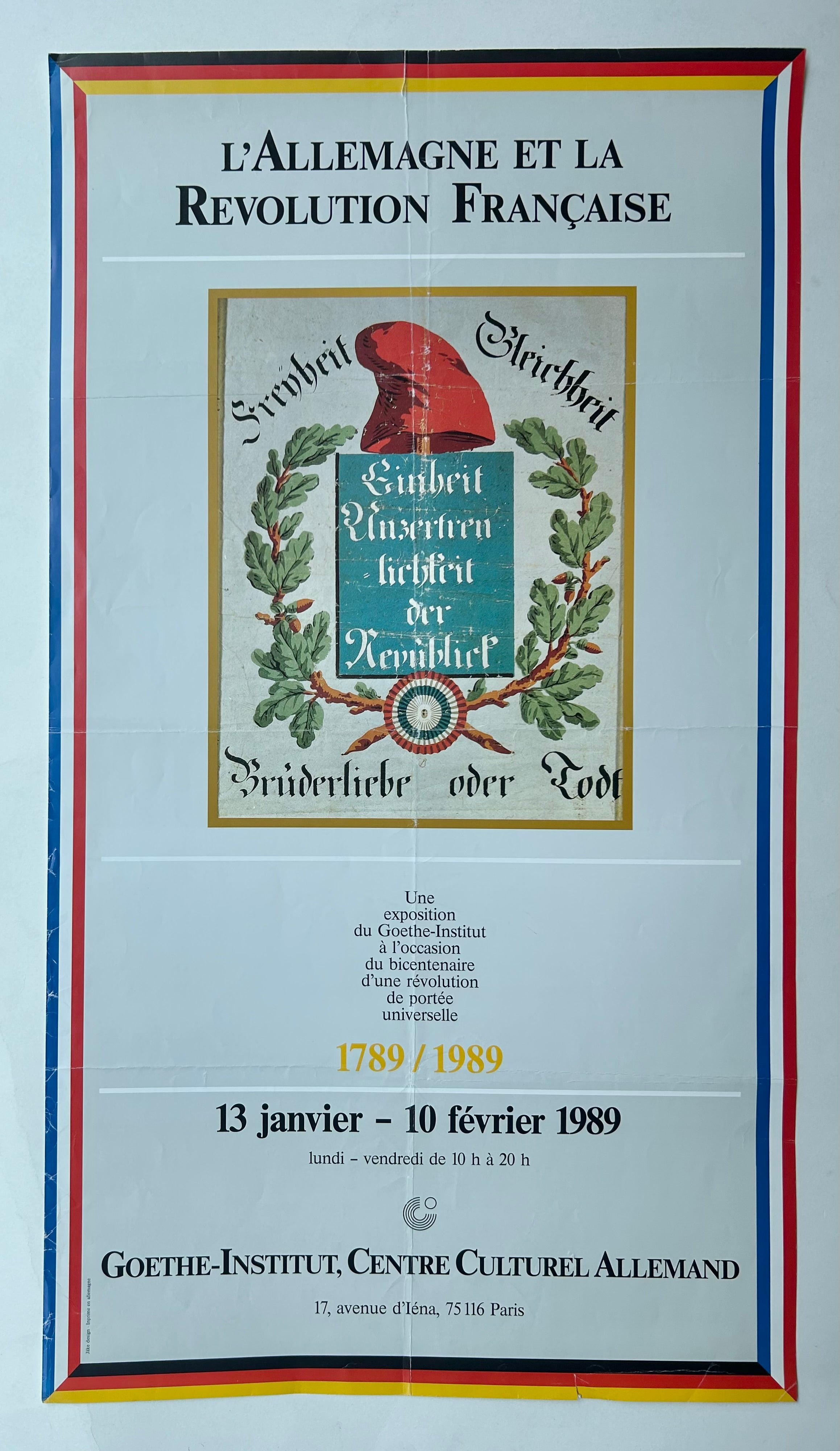 L'Allemagne et La Révolution Française Poster