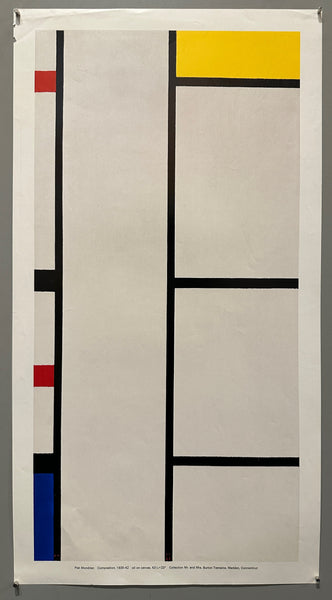 Piet Mondrian exhibition poster good - Composition in Diamond Shape - museum artist - vintage art print