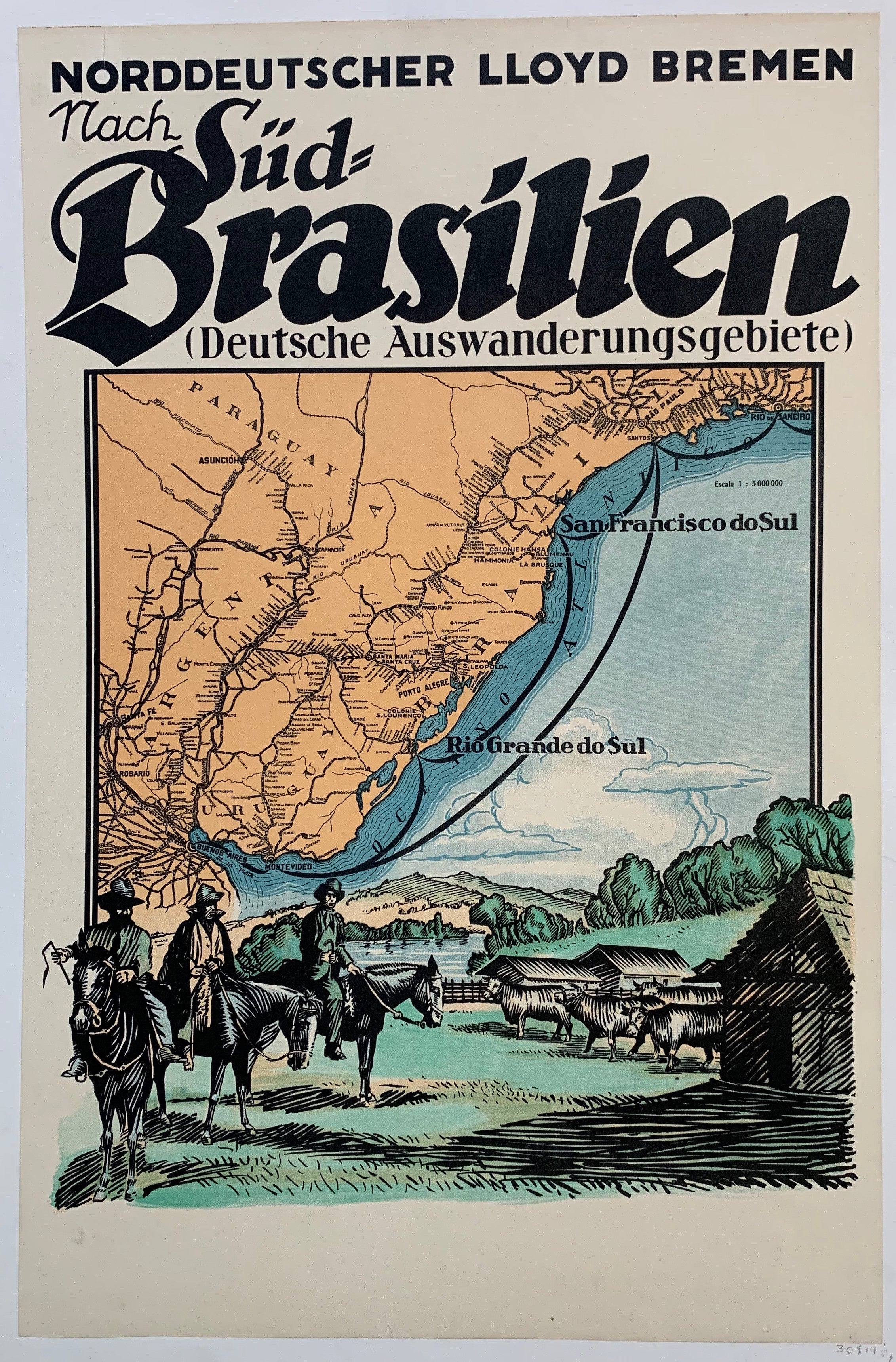 Norddeutscher Lloyd Bremen Nach Sud Brasilien (Deutsche Auswanderungsgebiete)