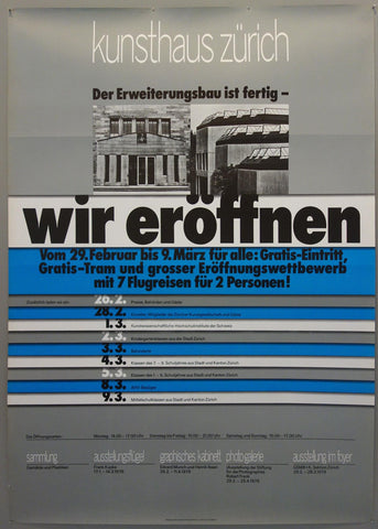 Link to  Kunsthaus Zürich Wir EröffnenSwitzerland 1976  Product