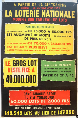 Link to  La Loterie Nationale1953  Product