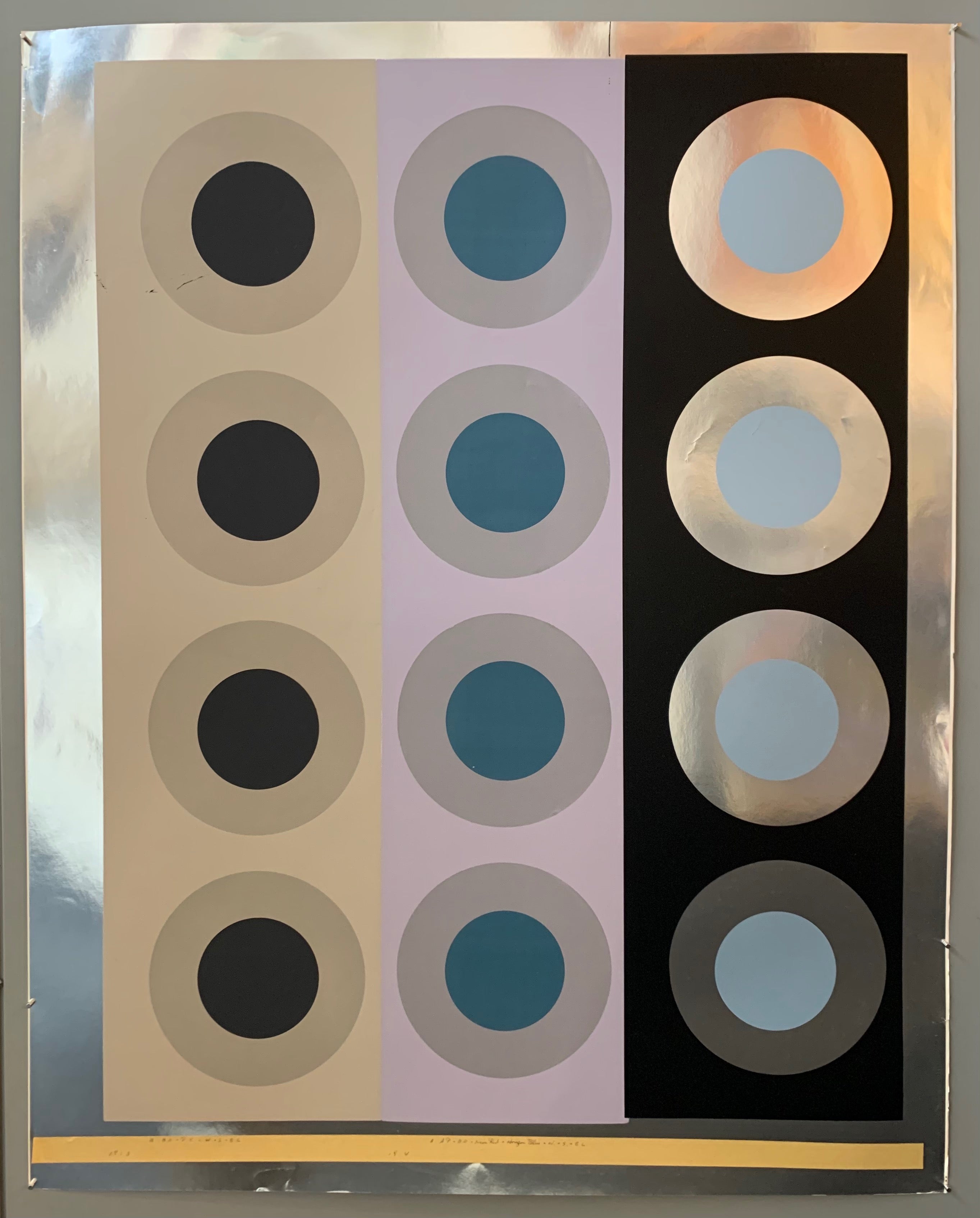 Three rows of targets