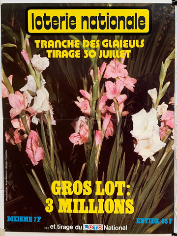 Link to  Loterie Nationale - "Tranche des Glaïeuls" 30 JulietFrance, C. 1975  Product
