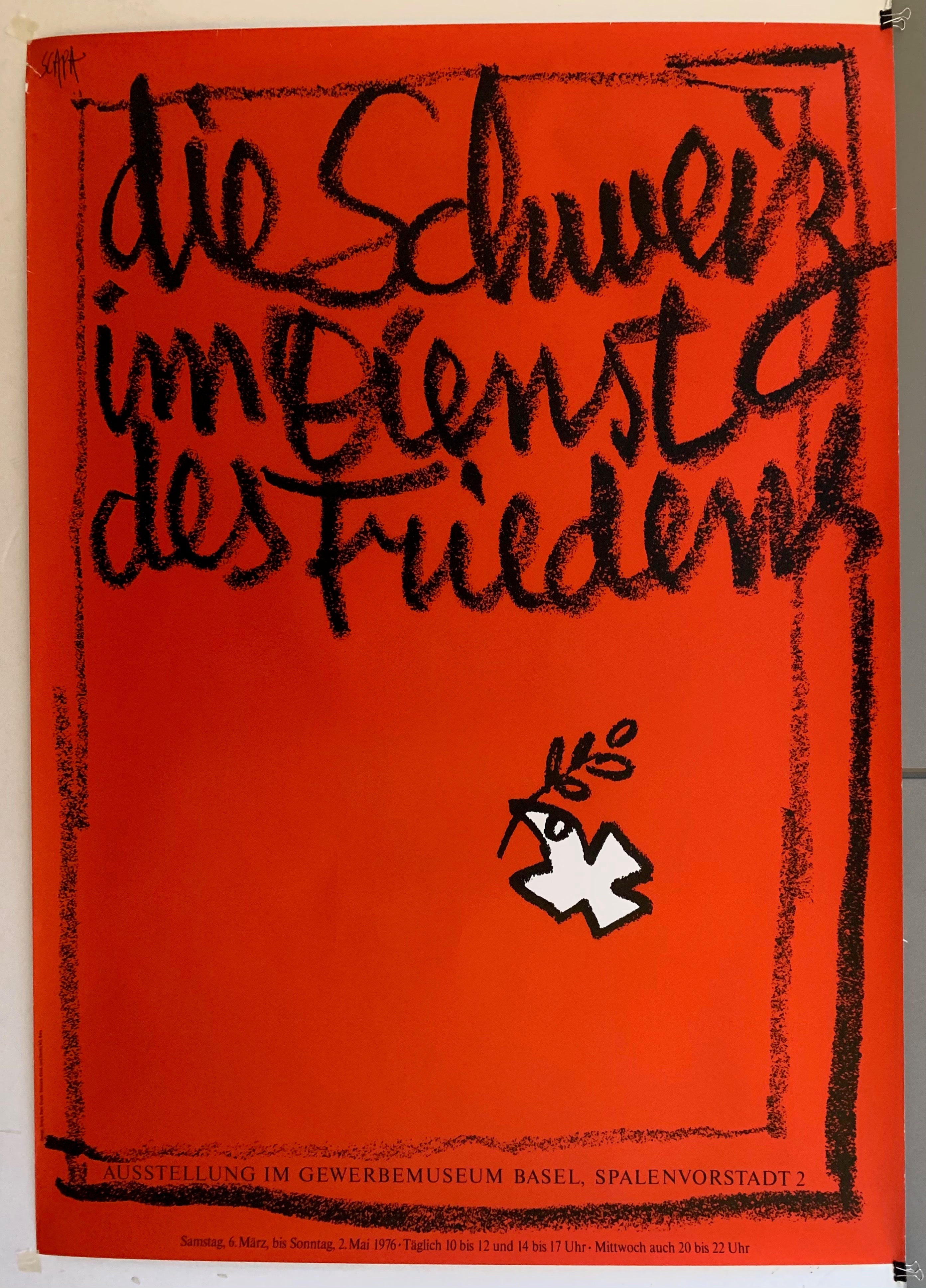 Die Schweiz im Dienst des Friedens Poster